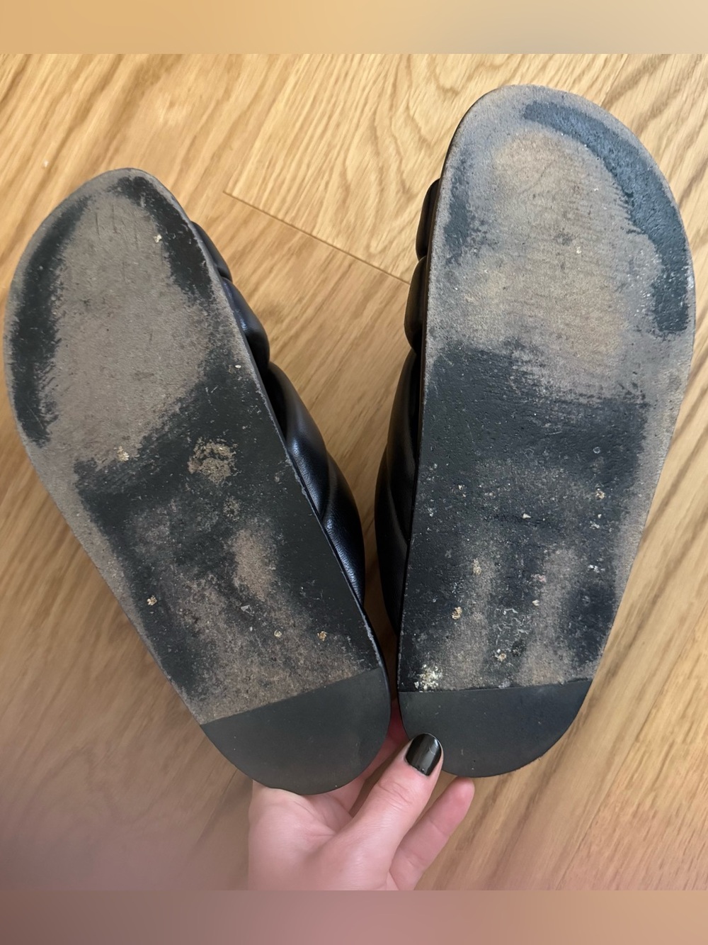 Anine Bing Lizzie slides black size 8 - Picture 4 of 8